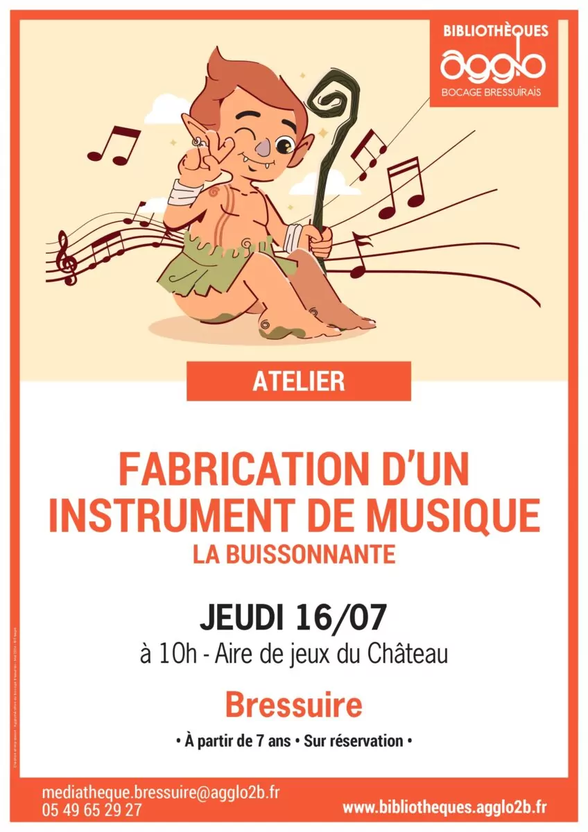 Affiche fabrication d'un instrument de musique