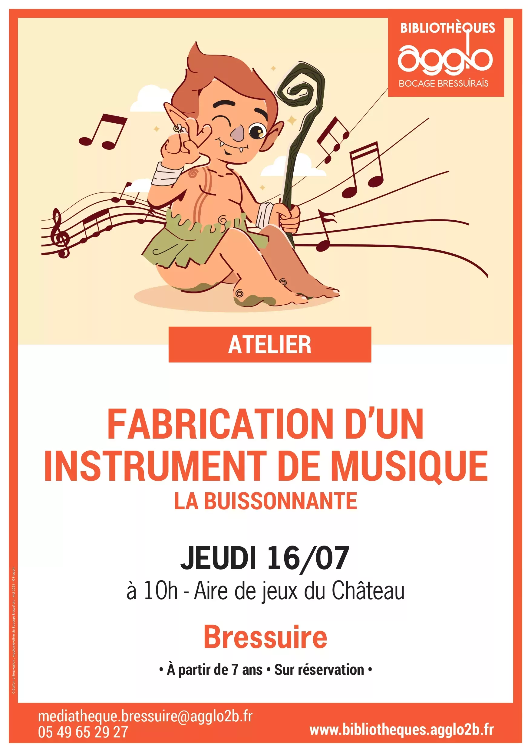 Affiche fabrication d'un instrument de musique