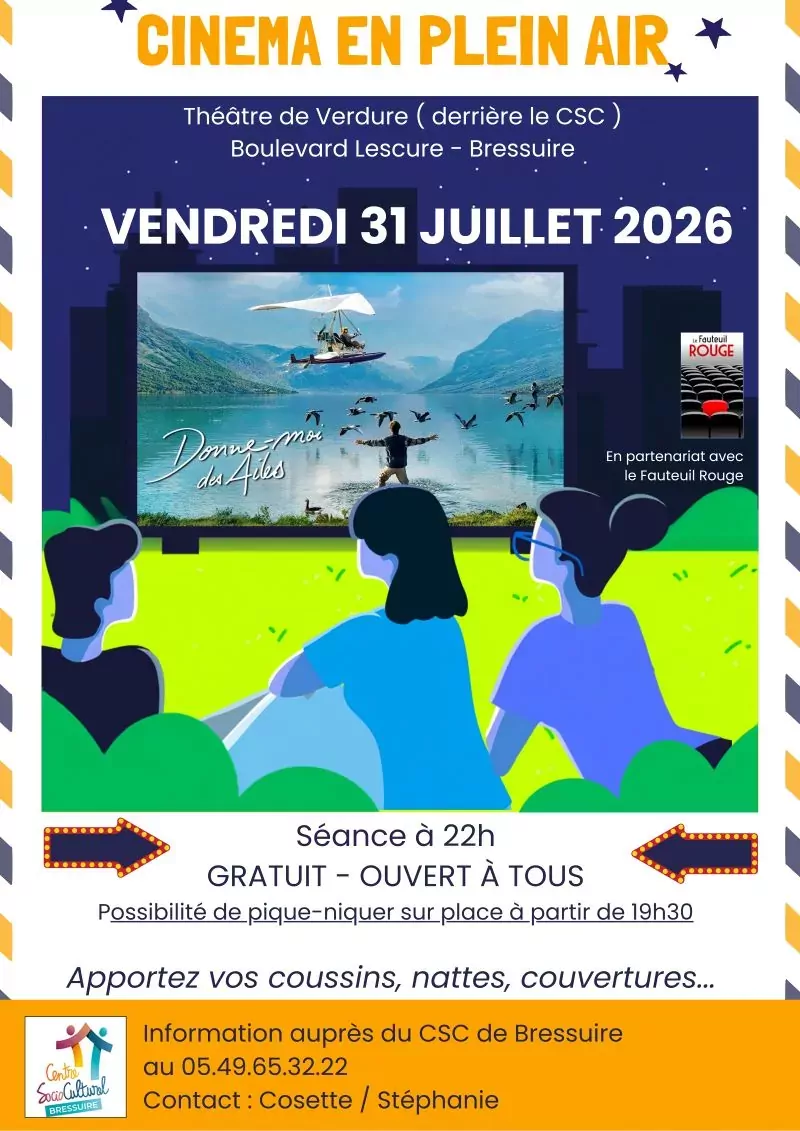 Affiche cinéma plein air