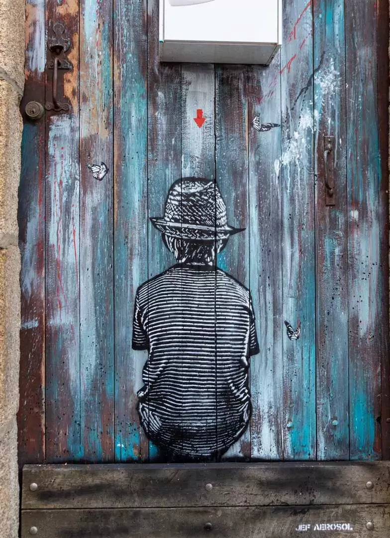 Jef Aérosol - Fresque rue de la Tourette