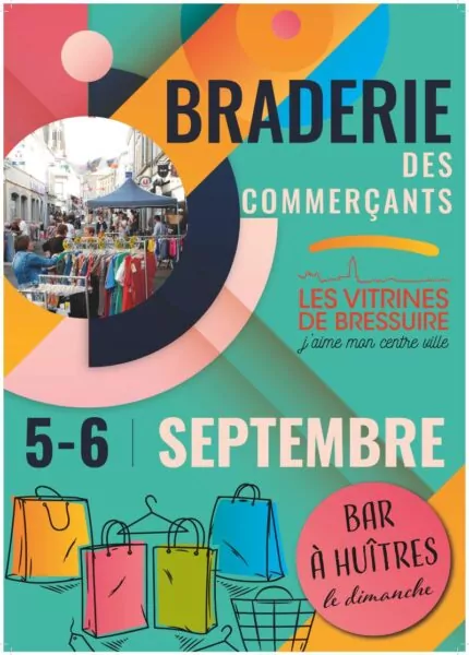 Affiche braderie des commerçants