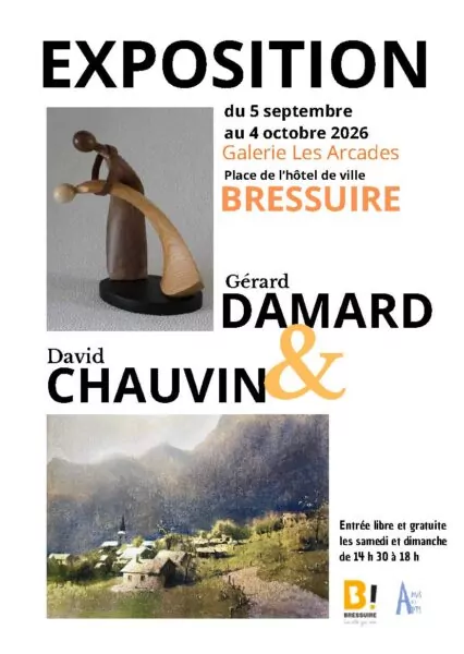 Affiche exposition Gérard DAMARD et David CHAUVIN