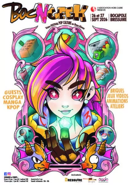 Affiche Festival Boc'n'Geek