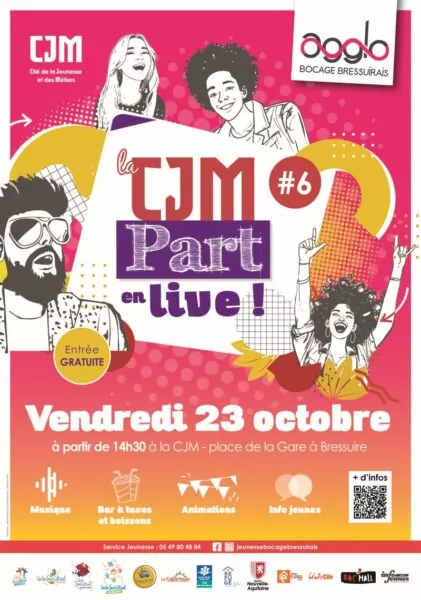 Affiche la CJM part en live