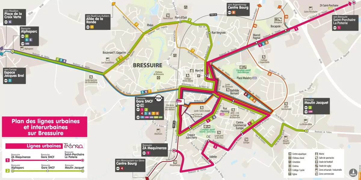Plan réseau Trema - Bressuire - septembre 2026