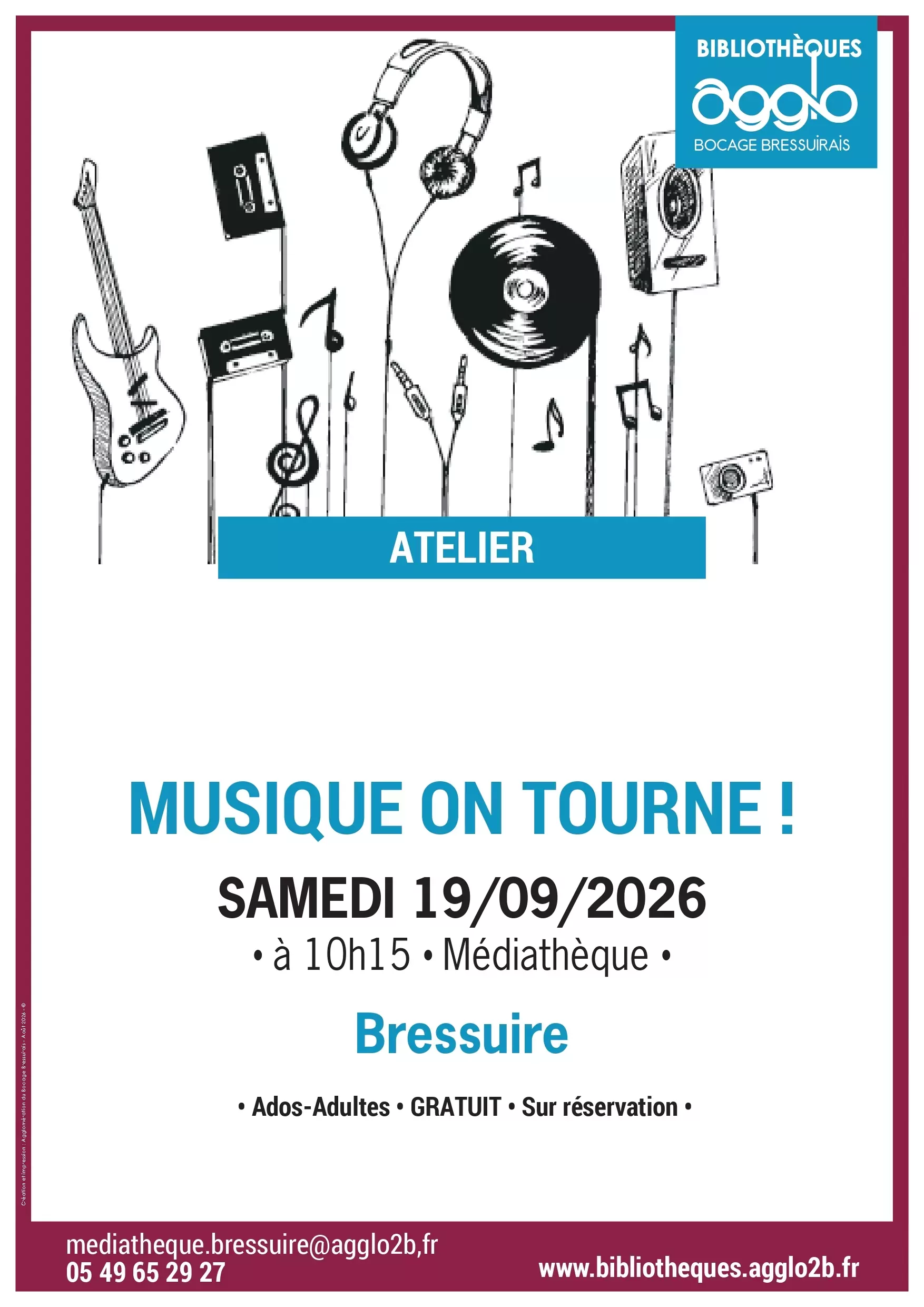Affiche musique on tourne