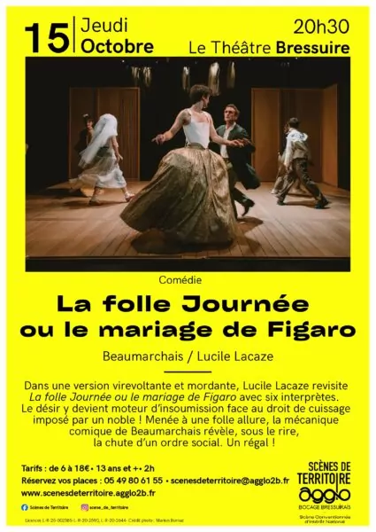 Affiche La folle Journée ou le mariage de Figaro