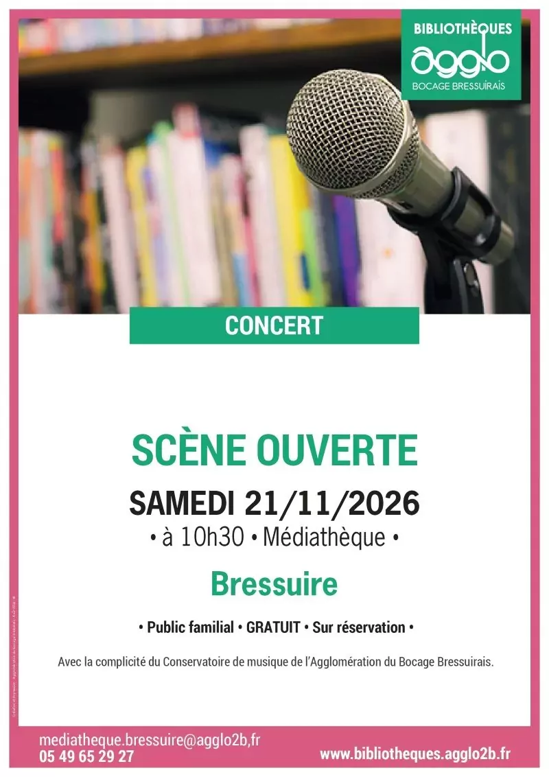 Affiche scène ouverte
