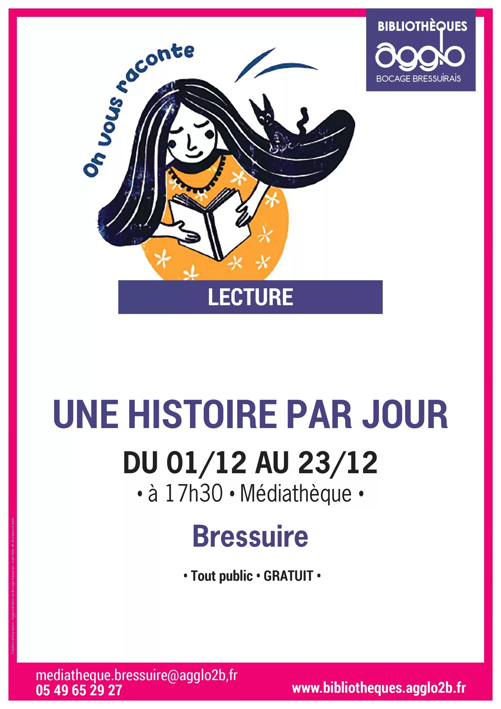 Affiche une histoire par jour