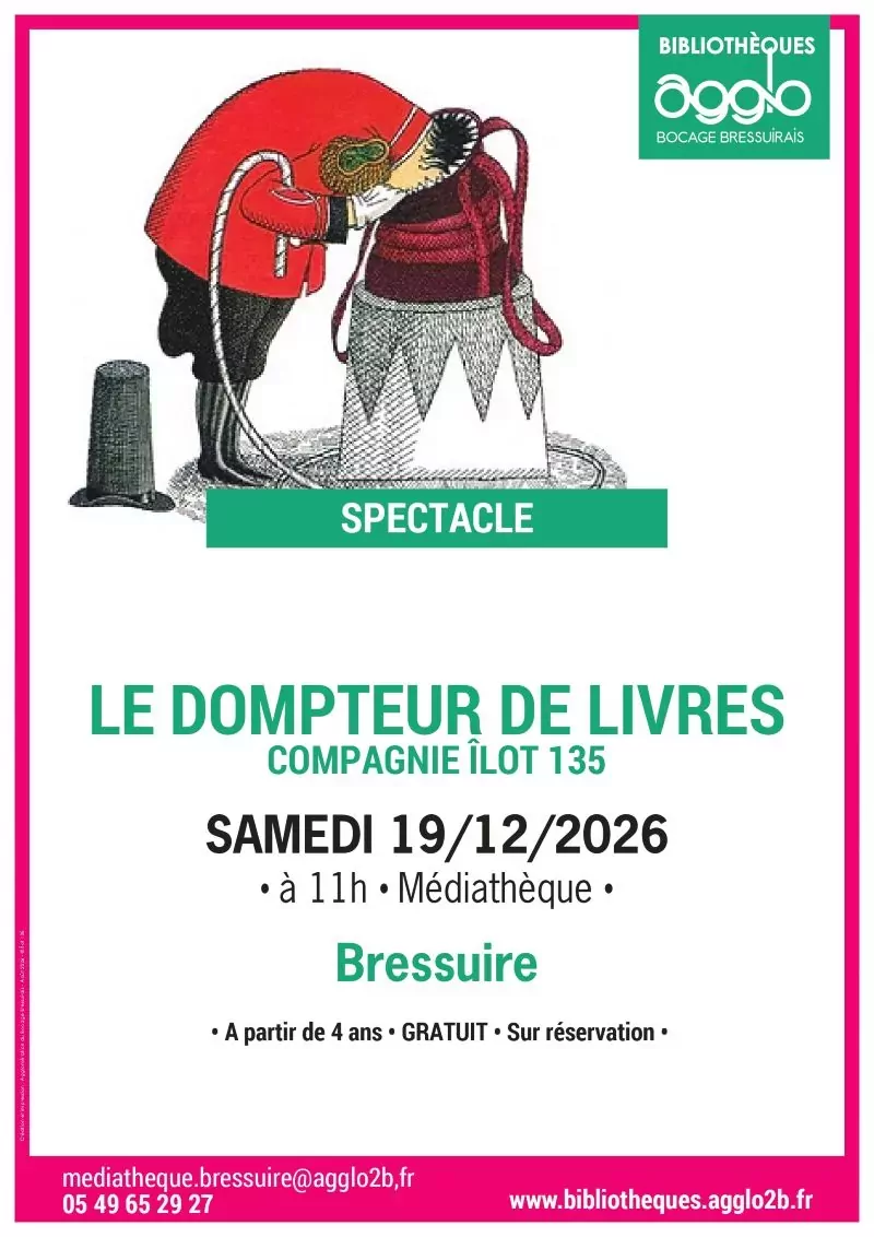 Affiche le dompteur de livres