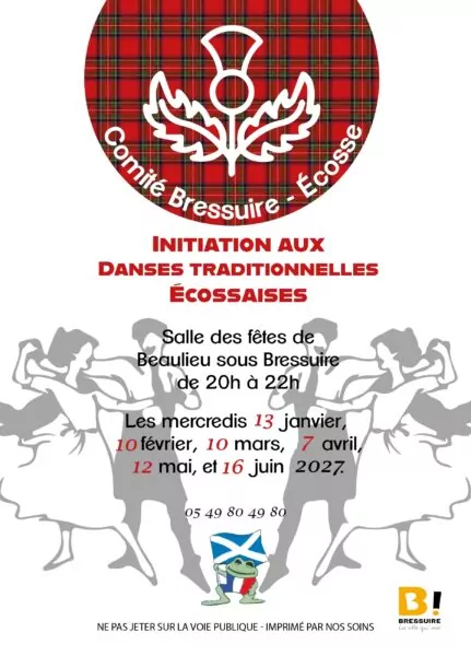 Affiche danses traditionnelles écossaises
