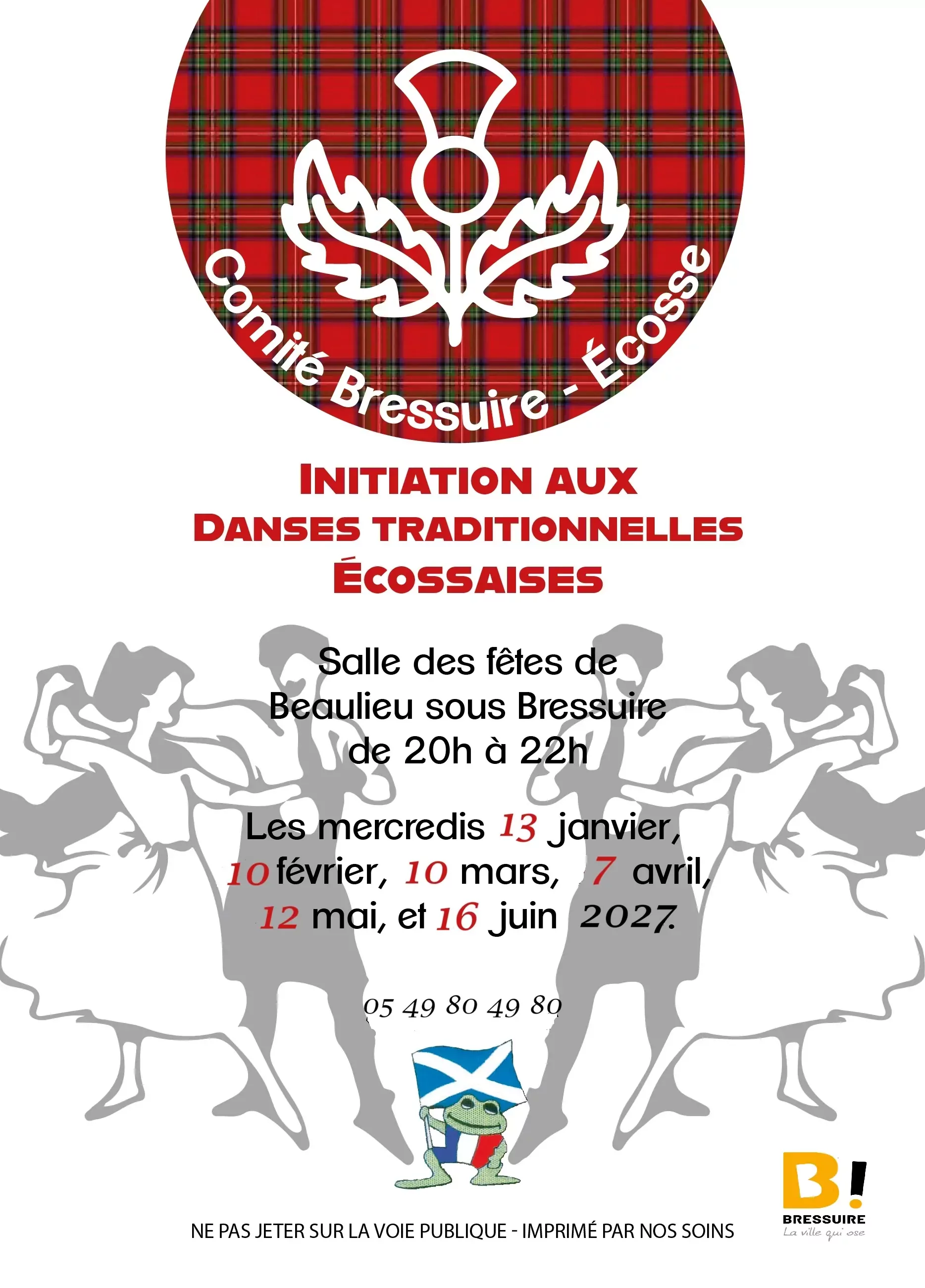 Affiche danses traditionnelles écossaises