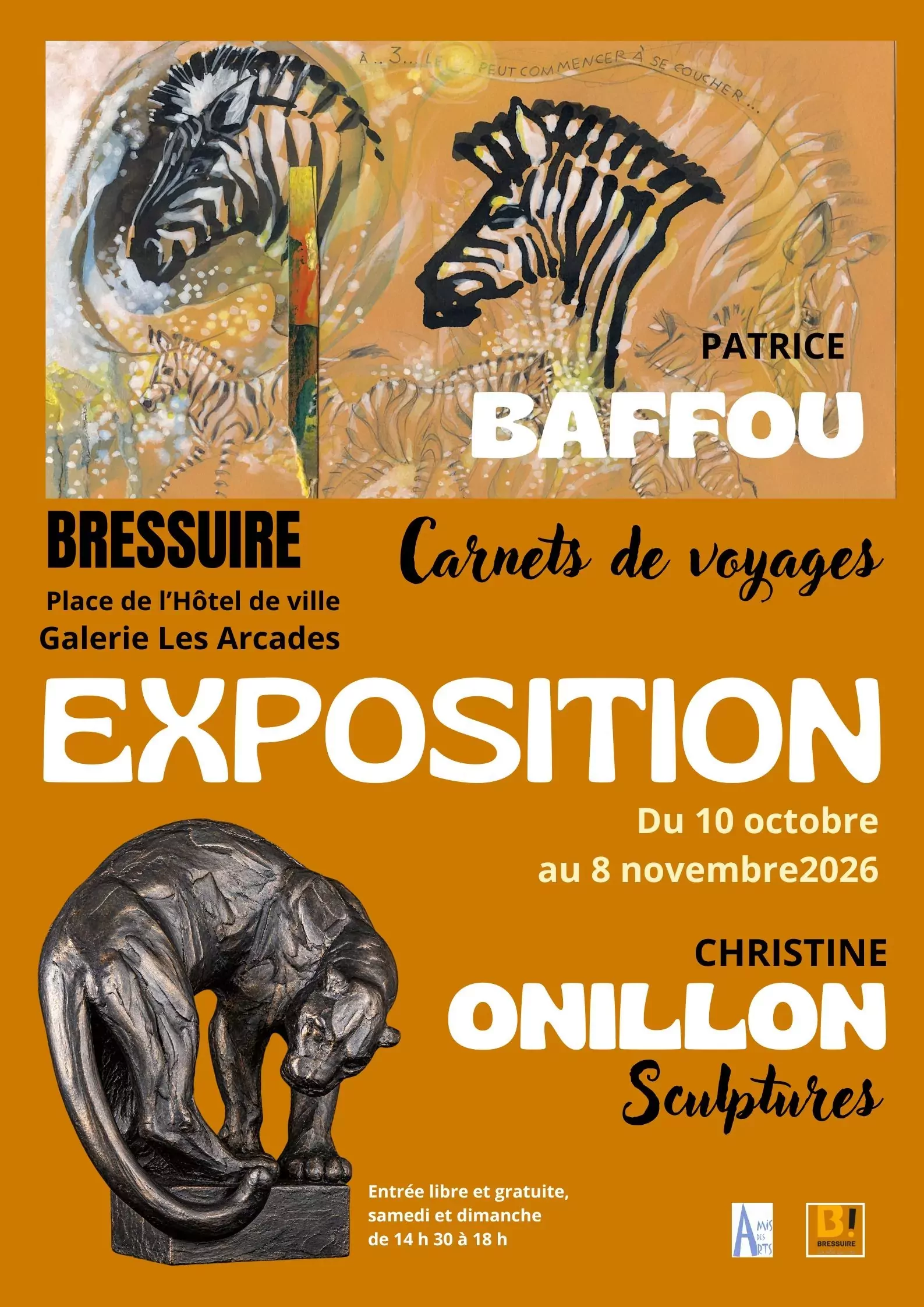 Affiche exposition carnets de voyage