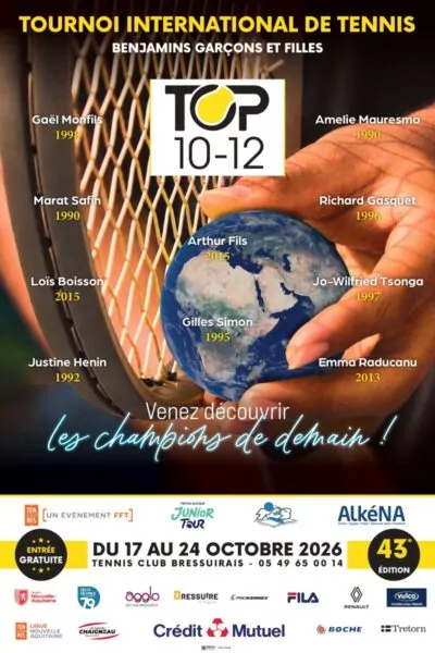 Affiche tournoi international Top 10/12
