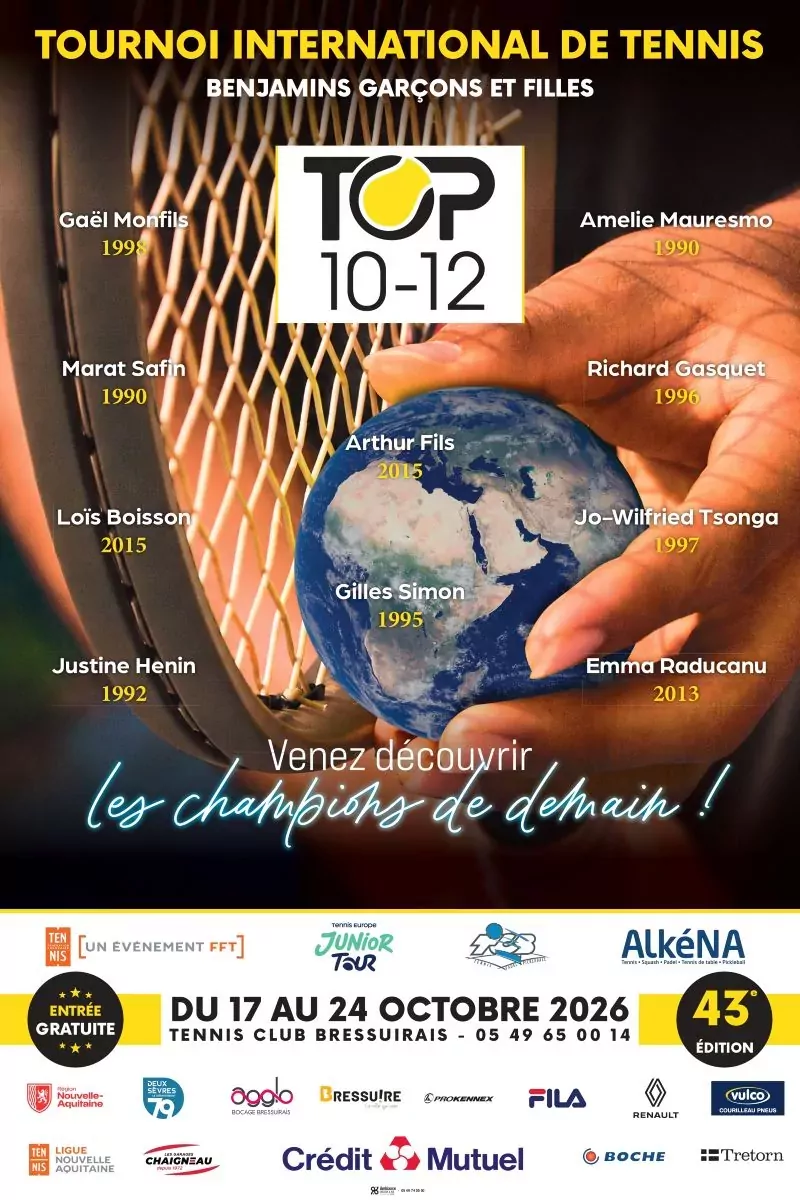 Affiche tournoi international Top 10/12