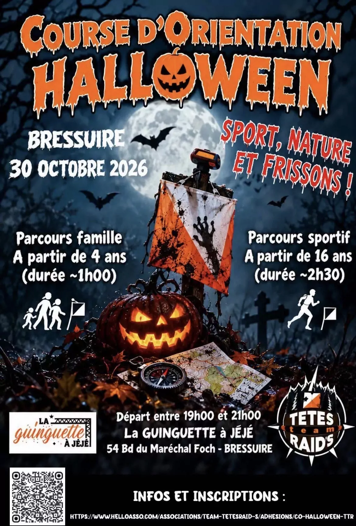 Affiche course d'orientation