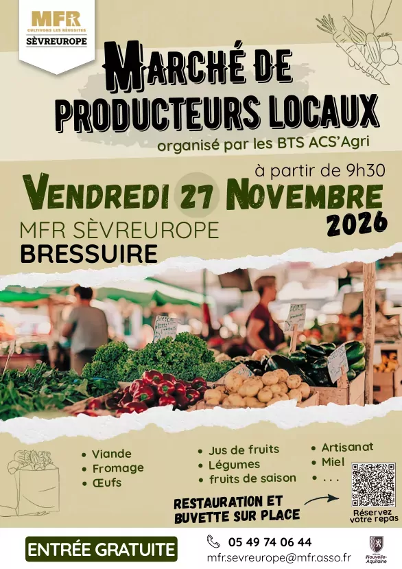 Affiche marché de producteurs locaux